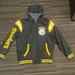 NFL Pittsburgh Steelers Black and Yellow reversible Jacket